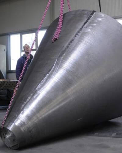 Illustration fabrication cintrage conique - travail ouvrage métallique - Baguet Métal Parachèvement