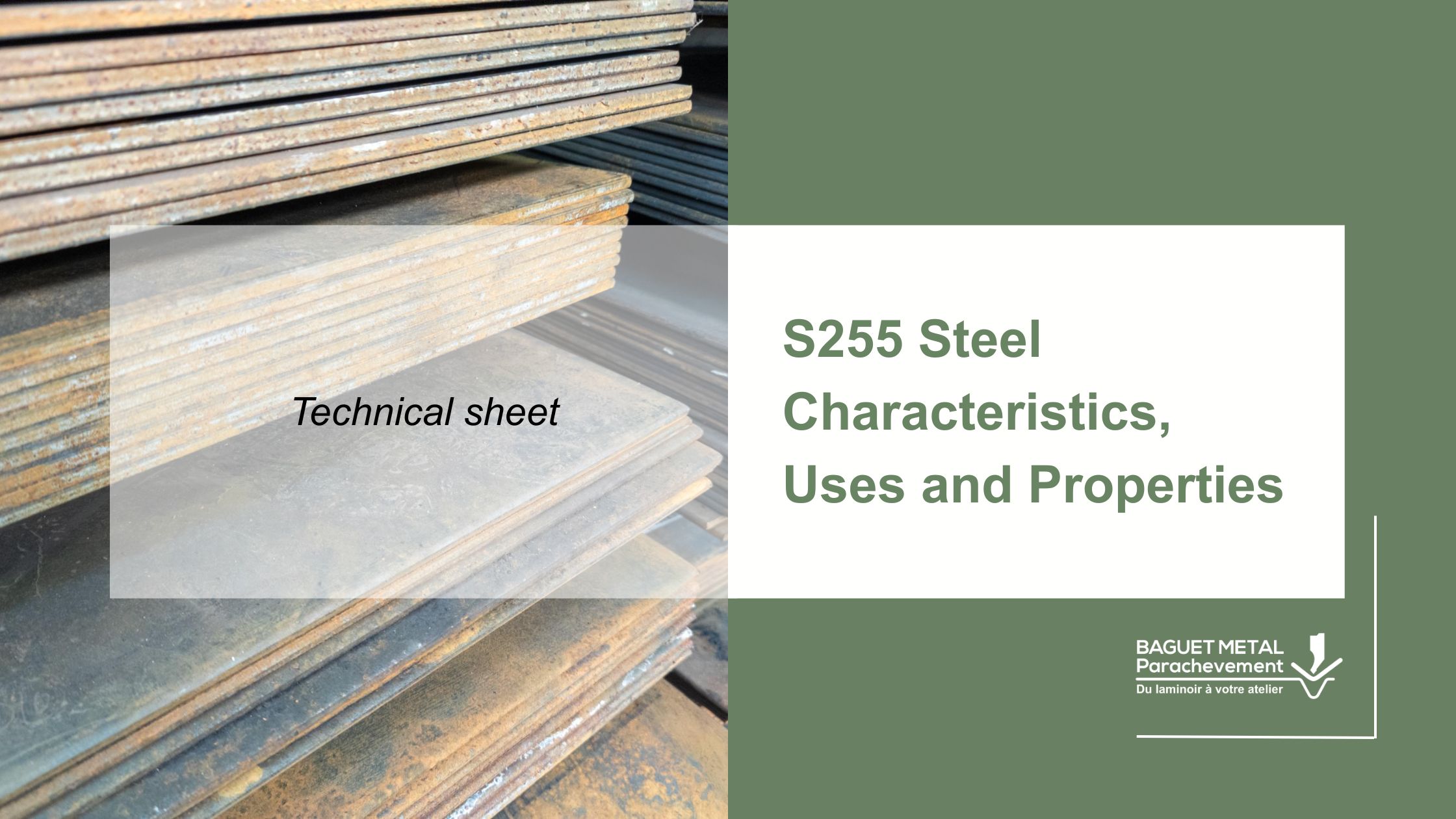 S255 steel plates stored for industrial cutting and fabrication